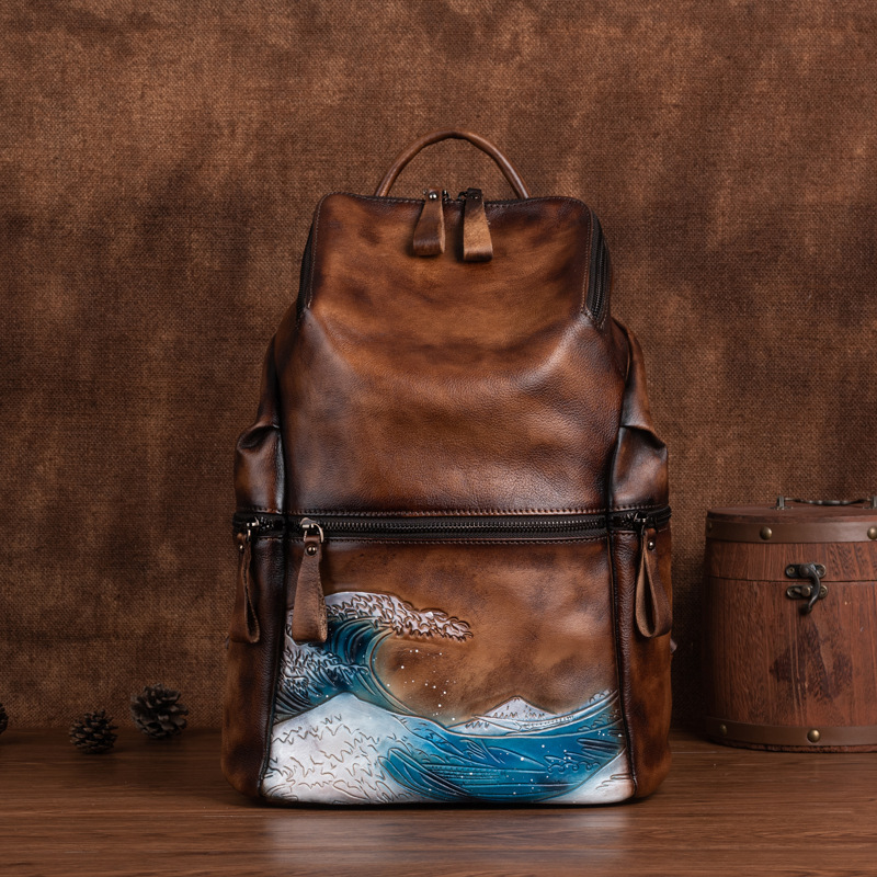 Johnature Genuine Leather Wome - огляд і ціна Leather Backpack Vintage