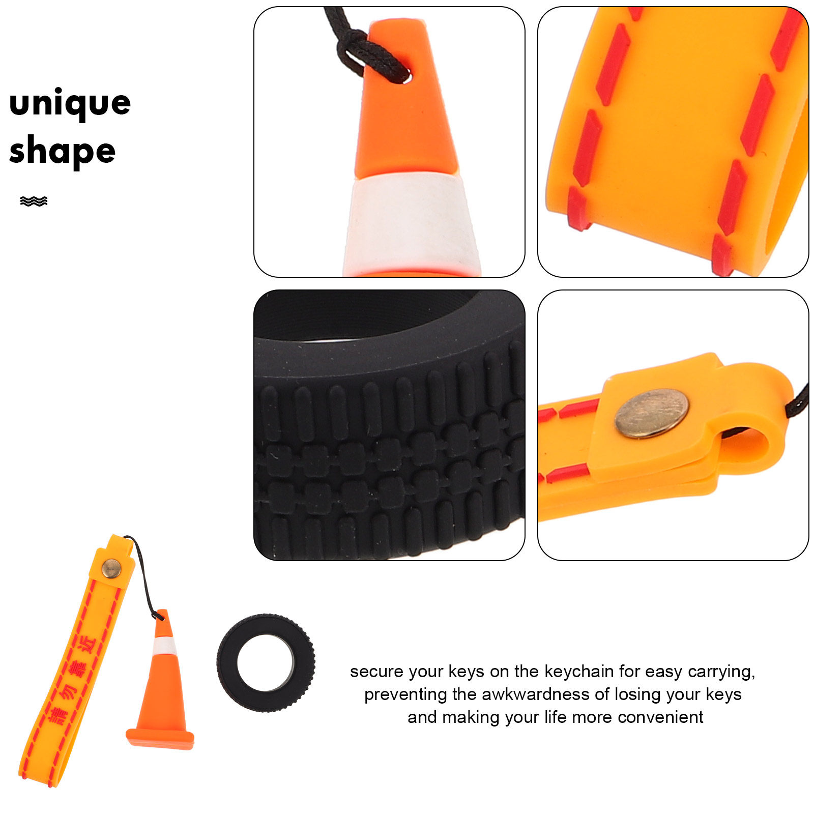 Mini Traffic Cone Keychain Cut - огляд і ціна Mini Backpack Purse